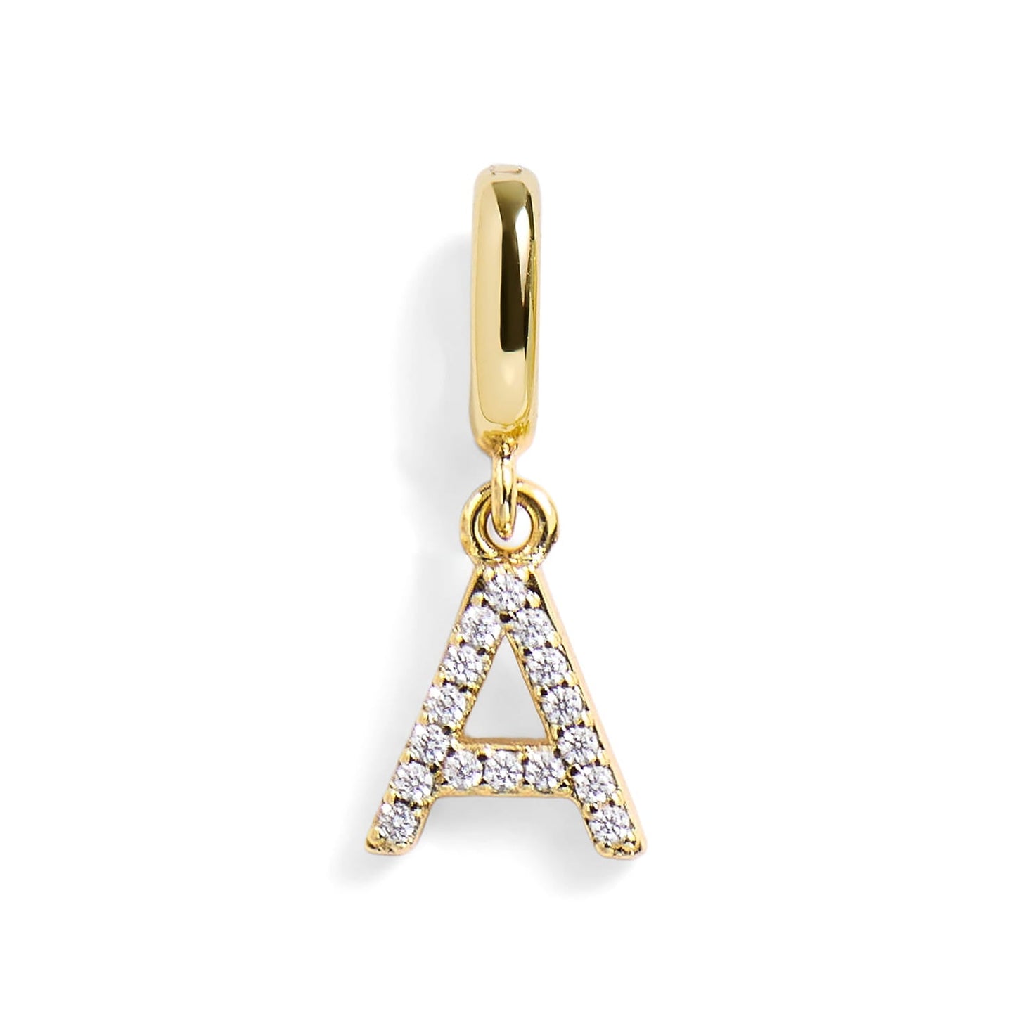 Pavé Letter Charm