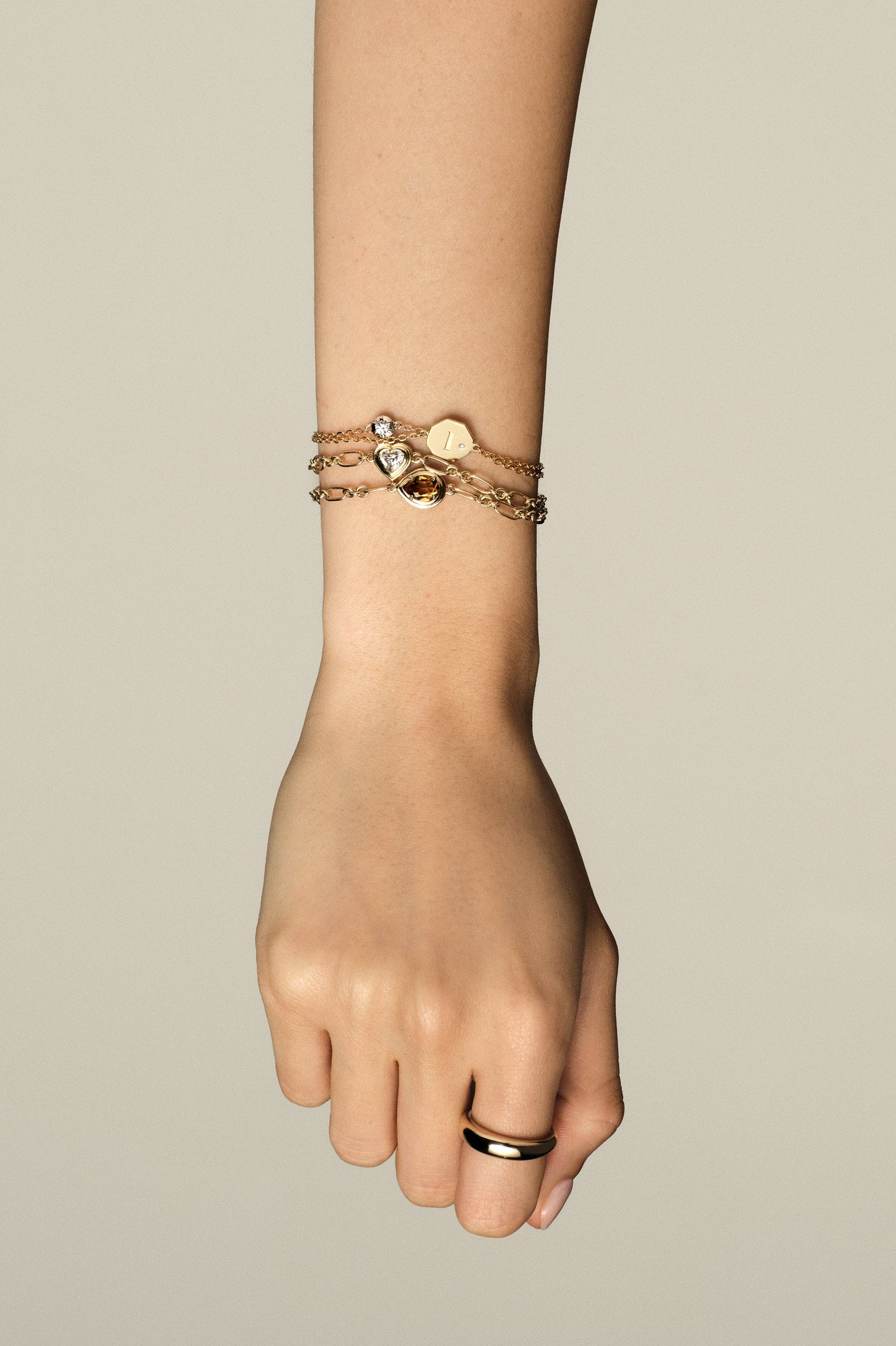 Roma Oval Gemstone Bracelet | Yellow Gold