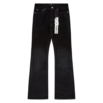 Flock Dipped Flared | Black