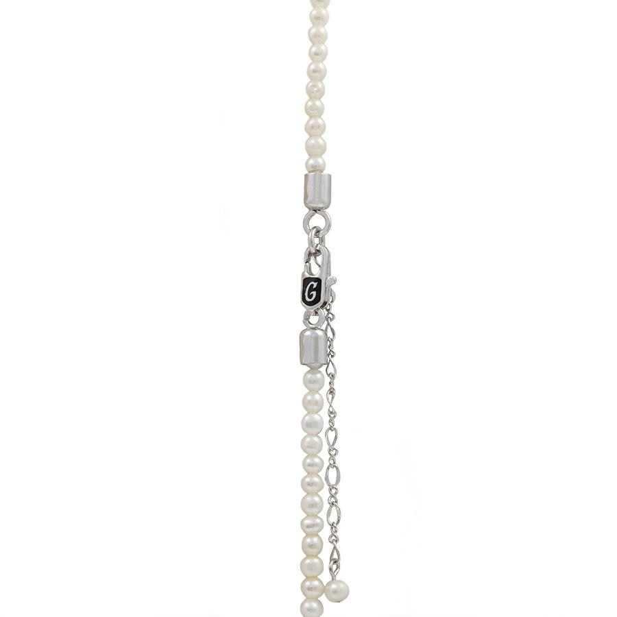 8+2" 3mm White Pearl Anklet
