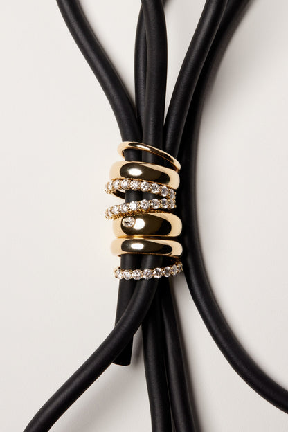 Blob Ring with Diamond | Yellow Gold
