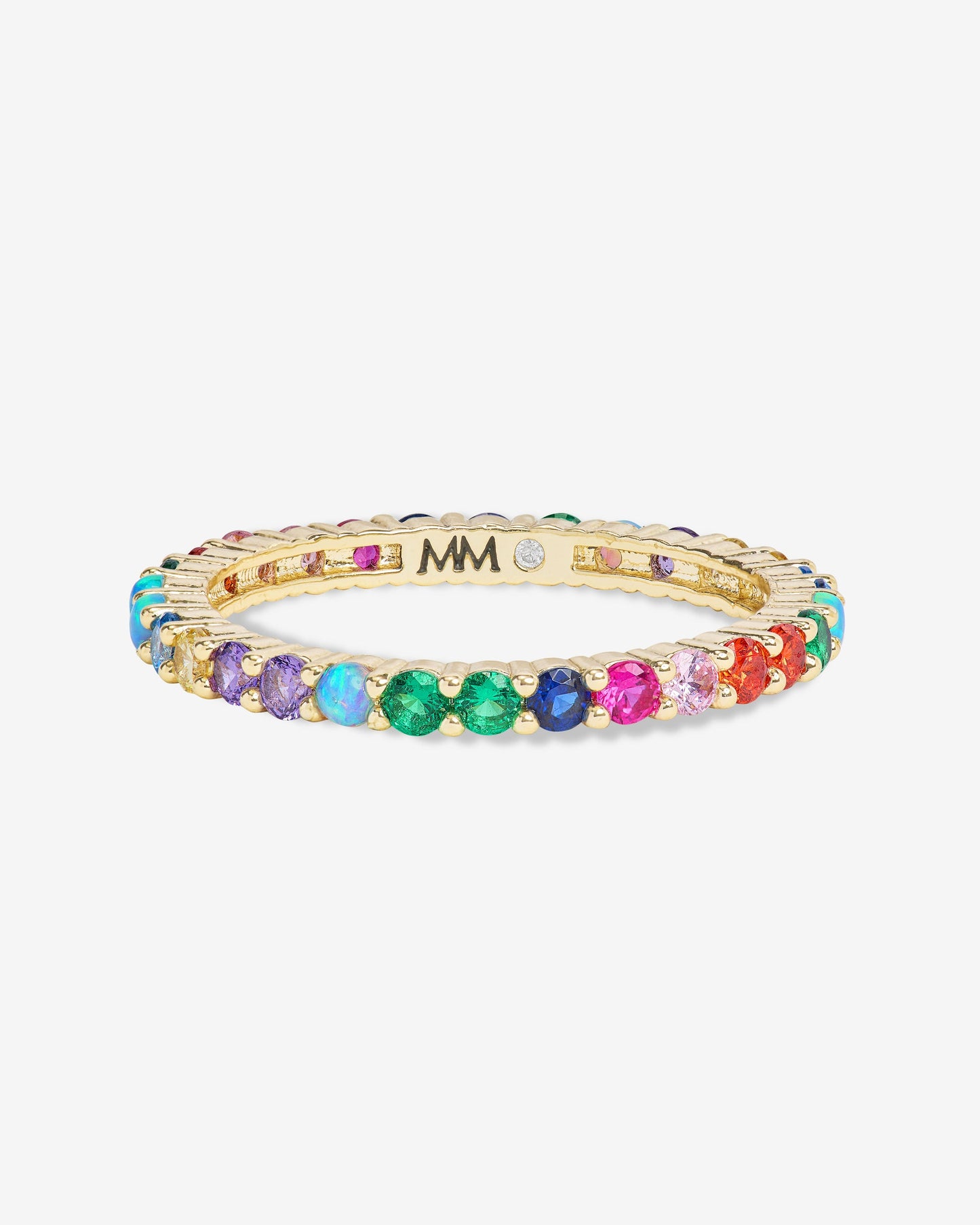 Heiress Ring 2mm - Gold|Multi Stone