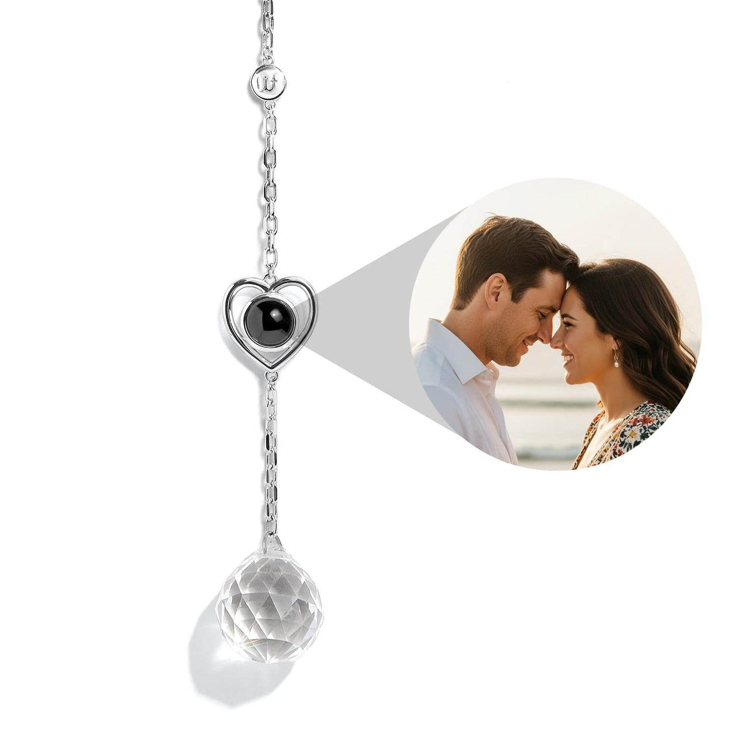 Personalized Heart Photo Sun Catcher