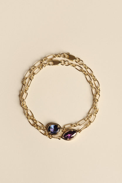 Roma Marquise Gemstone Bracelet | White Gold