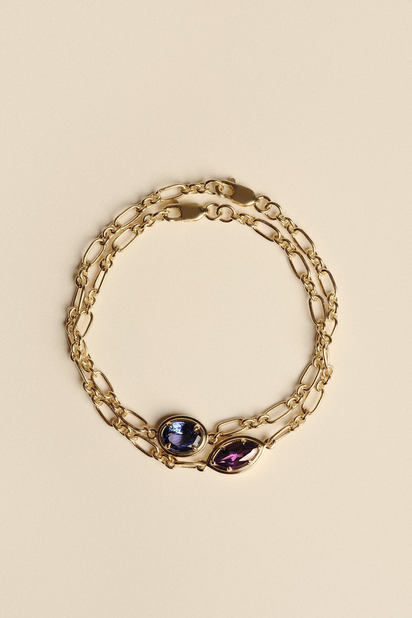 Roma Marquise Gemstone Bracelet | Yellow Gold