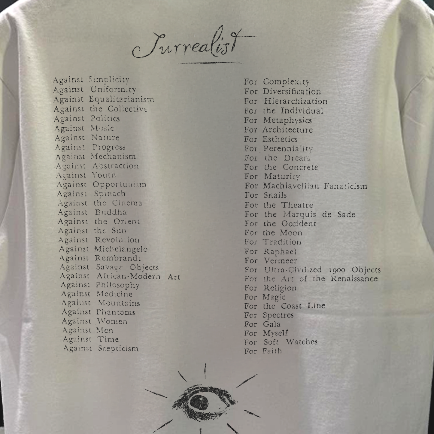 80S Dali Dreamstate Rare Washed White T-Shirt